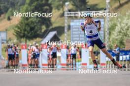 27.08.2023, Brezno-Osrblie, Slovakia (SVK): Matija Legovic (CRO) - IBU Summer Biathlon World Championships, pursuit junior men, Brezno-Osrblie (SVK). www.nordicfocus.com. © Manzoni/NordicFocus. Every downloaded picture is fee-liable.