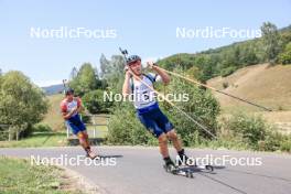 27.08.2023, Brezno-Osrblie, Slovakia (SVK): Serhii Suprun (UKR) - IBU Summer Biathlon World Championships, pursuit junior men, Brezno-Osrblie (SVK). www.nordicfocus.com. © Manzoni/NordicFocus. Every downloaded picture is fee-liable.