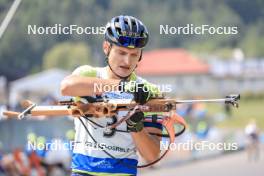 27.08.2023, Brezno-Osrblie, Slovakia (SVK): Vitalii Mandzyn (UKR) - IBU Summer Biathlon World Championships, pursuit junior men, Brezno-Osrblie (SVK). www.nordicfocus.com. © Manzoni/NordicFocus. Every downloaded picture is fee-liable.