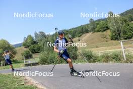 27.08.2023, Brezno-Osrblie, Slovakia (SVK): Stepan Kinash (UKR) - IBU Summer Biathlon World Championships, pursuit junior men, Brezno-Osrblie (SVK). www.nordicfocus.com. © Manzoni/NordicFocus. Every downloaded picture is fee-liable.