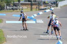 27.08.2023, Brezno-Osrblie, Slovakia (SVK): Vadim Kurales (KAZ) - IBU Summer Biathlon World Championships, pursuit junior men, Brezno-Osrblie (SVK). www.nordicfocus.com. © Manzoni/NordicFocus. Every downloaded picture is fee-liable.