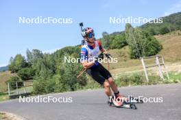 27.08.2023, Brezno-Osrblie, Slovakia (SVK): Martin Cienik (SVK) - IBU Summer Biathlon World Championships, pursuit junior men, Brezno-Osrblie (SVK). www.nordicfocus.com. © Manzoni/NordicFocus. Every downloaded picture is fee-liable.