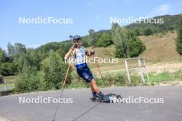 27.08.2023, Brezno-Osrblie, Slovakia (SVK): Vitalii Mandzyn (UKR) - IBU Summer Biathlon World Championships, pursuit junior men, Brezno-Osrblie (SVK). www.nordicfocus.com. © Manzoni/NordicFocus. Every downloaded picture is fee-liable.