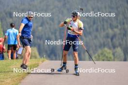 27.08.2023, Brezno-Osrblie, Slovakia (SVK): Vitalii Mandzyn (UKR) - IBU Summer Biathlon World Championships, pursuit junior men, Brezno-Osrblie (SVK). www.nordicfocus.com. © Manzoni/NordicFocus. Every downloaded picture is fee-liable.