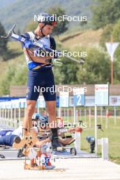 27.08.2023, Brezno-Osrblie, Slovakia (SVK): Stepan Kinash (UKR) - IBU Summer Biathlon World Championships, pursuit junior men, Brezno-Osrblie (SVK). www.nordicfocus.com. © Manzoni/NordicFocus. Every downloaded picture is fee-liable.