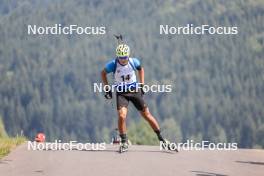 27.08.2023, Brezno-Osrblie, Slovakia (SVK): Enkhsaikhan Enkhbat (MGL) - IBU Summer Biathlon World Championships, pursuit junior men, Brezno-Osrblie (SVK). www.nordicfocus.com. © Manzoni/NordicFocus. Every downloaded picture is fee-liable.