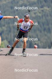 27.08.2023, Brezno-Osrblie, Slovakia (SVK): Jan Gunka (POL) - IBU Summer Biathlon World Championships, pursuit junior men, Brezno-Osrblie (SVK). www.nordicfocus.com. © Manzoni/NordicFocus. Every downloaded picture is fee-liable.