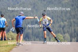 27.08.2023, Brezno-Osrblie, Slovakia (SVK): Vitalii Mandzyn (UKR) - IBU Summer Biathlon World Championships, pursuit junior men, Brezno-Osrblie (SVK). www.nordicfocus.com. © Manzoni/NordicFocus. Every downloaded picture is fee-liable.