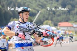 27.08.2023, Brezno-Osrblie, Slovakia (SVK): Matija Legovic (CRO) - IBU Summer Biathlon World Championships, pursuit junior men, Brezno-Osrblie (SVK). www.nordicfocus.com. © Manzoni/NordicFocus. Every downloaded picture is fee-liable.