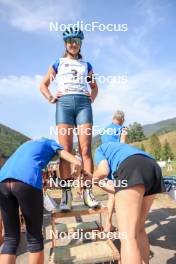 27.08.2023, Brezno-Osrblie, Slovakia (SVK): Valentina Dimitrova (BUL) - IBU Summer Biathlon World Championships, pursuit junior women, Brezno-Osrblie (SVK). www.nordicfocus.com. © Manzoni/NordicFocus. Every downloaded picture is fee-liable.