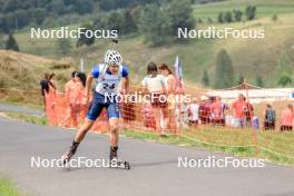 26.08.2023, Brezno-Osrblie, Slovakia (SVK): Konstantinos Metsios (GRE) - IBU Summer Biathlon World Championships, sprint junior men, Brezno-Osrblie (SVK). www.nordicfocus.com. © Manzoni/NordicFocus. Every downloaded picture is fee-liable.