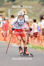 26.08.2023, Brezno-Osrblie, Slovakia (SVK): Daniel Szollos (HUN) - IBU Summer Biathlon World Championships, sprint junior men, Brezno-Osrblie (SVK). www.nordicfocus.com. © Manzoni/NordicFocus. Every downloaded picture is fee-liable.