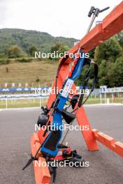 26.08.2023, Brezno-Osrblie, Slovakia (SVK): Event Feature: Rifle - IBU Summer Biathlon World Championships, sprint junior men, Brezno-Osrblie (SVK). www.nordicfocus.com. © Manzoni/NordicFocus. Every downloaded picture is fee-liable.