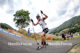 26.08.2023, Brezno-Osrblie, Slovakia (SVK): Danil Chervenko (KAZ) - IBU Summer Biathlon World Championships, sprint junior men, Brezno-Osrblie (SVK). www.nordicfocus.com. © Manzoni/NordicFocus. Every downloaded picture is fee-liable.