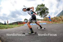 26.08.2023, Brezno-Osrblie, Slovakia (SVK): Iulian Luchin (MDA) - IBU Summer Biathlon World Championships, sprint junior men, Brezno-Osrblie (SVK). www.nordicfocus.com. © Manzoni/NordicFocus. Every downloaded picture is fee-liable.