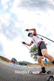 26.08.2023, Brezno-Osrblie, Slovakia (SVK): Tom Smith (GBR) - IBU Summer Biathlon World Championships, sprint junior men, Brezno-Osrblie (SVK). www.nordicfocus.com. © Manzoni/NordicFocus. Every downloaded picture is fee-liable.