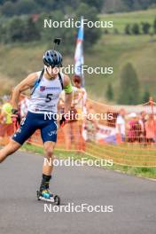 26.08.2023, Brezno-Osrblie, Slovakia (SVK): Bohdan Borkovskyi (UKR) - IBU Summer Biathlon World Championships, sprint junior men, Brezno-Osrblie (SVK). www.nordicfocus.com. © Manzoni/NordicFocus. Every downloaded picture is fee-liable.