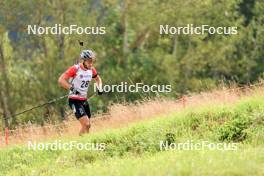 26.08.2023, Brezno-Osrblie, Slovakia (SVK): Jan Gunka (POL) - IBU Summer Biathlon World Championships, sprint junior men, Brezno-Osrblie (SVK). www.nordicfocus.com. © Manzoni/NordicFocus. Every downloaded picture is fee-liable.