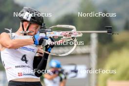 26.08.2023, Brezno-Osrblie, Slovakia (SVK): Vadim Kurales (KAZ) - IBU Summer Biathlon World Championships, sprint junior men, Brezno-Osrblie (SVK). www.nordicfocus.com. © Manzoni/NordicFocus. Every downloaded picture is fee-liable.