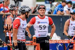 26.08.2023, Brezno-Osrblie, Slovakia (SVK): Fabian Suchodolski (POL) - IBU Summer Biathlon World Championships, sprint junior men, Brezno-Osrblie (SVK). www.nordicfocus.com. © Manzoni/NordicFocus. Every downloaded picture is fee-liable.