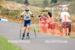 26.08.2023, Brezno-Osrblie, Slovakia (SVK): Vitalii Mandzyn (UKR) - IBU Summer Biathlon World Championships, sprint junior men, Brezno-Osrblie (SVK). www.nordicfocus.com. © Manzoni/NordicFocus. Every downloaded picture is fee-liable.