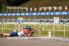 26.08.2023, Brezno-Osrblie, Slovakia (SVK): Jiri Blaha (CZE) - IBU Summer Biathlon World Championships, sprint junior men, Brezno-Osrblie (SVK). www.nordicfocus.com. © Manzoni/NordicFocus. Every downloaded picture is fee-liable.