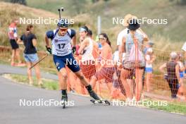 26.08.2023, Brezno-Osrblie, Slovakia (SVK): Stepan Kinash (UKR) - IBU Summer Biathlon World Championships, sprint junior men, Brezno-Osrblie (SVK). www.nordicfocus.com. © Manzoni/NordicFocus. Every downloaded picture is fee-liable.