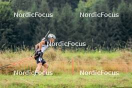 26.08.2023, Brezno-Osrblie, Slovakia (SVK): Vasil Zashev (BUL) - IBU Summer Biathlon World Championships, sprint junior men, Brezno-Osrblie (SVK). www.nordicfocus.com. © Manzoni/NordicFocus. Every downloaded picture is fee-liable.