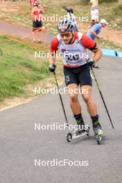 26.08.2023, Brezno-Osrblie, Slovakia (SVK): Jan Gunka (POL) - IBU Summer Biathlon World Championships, sprint junior men, Brezno-Osrblie (SVK). www.nordicfocus.com. © Manzoni/NordicFocus. Every downloaded picture is fee-liable.