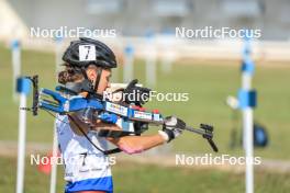 26.08.2023, Brezno-Osrblie, Slovakia (SVK): Lora Hristova (BUL) - IBU Summer Biathlon World Championships, sprint junior women, Brezno-Osrblie (SVK). www.nordicfocus.com. © Manzoni/NordicFocus. Every downloaded picture is fee-liable.