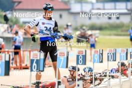 26.08.2023, Brezno-Osrblie, Slovakia (SVK): Raido Raenkel (EST) - IBU Summer Biathlon World Championships, sprint men, Brezno-Osrblie (SVK). www.nordicfocus.com. © Manzoni/NordicFocus. Every downloaded picture is fee-liable.