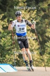 26.08.2023, Brezno-Osrblie, Slovakia (SVK): Rene Zahkna (EST) - IBU Summer Biathlon World Championships, sprint men, Brezno-Osrblie (SVK). www.nordicfocus.com. © Manzoni/NordicFocus. Every downloaded picture is fee-liable.