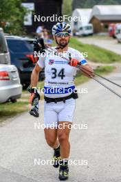 26.08.2023, Brezno-Osrblie, Slovakia (SVK): Anton Sinapov (BUL) - IBU Summer Biathlon World Championships, sprint men, Brezno-Osrblie (SVK). www.nordicfocus.com. © Manzoni/NordicFocus. Every downloaded picture is fee-liable.