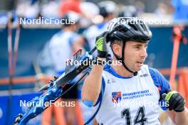 26.08.2023, Brezno-Osrblie, Slovakia (SVK): George Buta (ROU) - IBU Summer Biathlon World Championships, sprint men, Brezno-Osrblie (SVK). www.nordicfocus.com. © Manzoni/NordicFocus. Every downloaded picture is fee-liable.