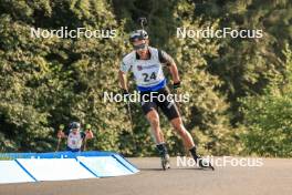 26.08.2023, Brezno-Osrblie, Slovakia (SVK): Raido Raenkel (EST) - IBU Summer Biathlon World Championships, sprint men, Brezno-Osrblie (SVK). www.nordicfocus.com. © Manzoni/NordicFocus. Every downloaded picture is fee-liable.