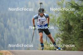 26.08.2023, Brezno-Osrblie, Slovakia (SVK): Alexandr Mukhin (KAZ) - IBU Summer Biathlon World Championships, sprint men, Brezno-Osrblie (SVK). www.nordicfocus.com. © Manzoni/NordicFocus. Every downloaded picture is fee-liable.