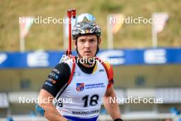 26.08.2023, Brezno-Osrblie, Slovakia (SVK): Florent Claude (BEL) - IBU Summer Biathlon World Championships, sprint men, Brezno-Osrblie (SVK). www.nordicfocus.com. © Manzoni/NordicFocus. Every downloaded picture is fee-liable.