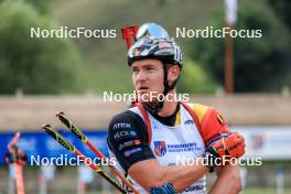 26.08.2023, Brezno-Osrblie, Slovakia (SVK): Florent Claude (BEL) - IBU Summer Biathlon World Championships, sprint men, Brezno-Osrblie (SVK). www.nordicfocus.com. © Manzoni/NordicFocus. Every downloaded picture is fee-liable.