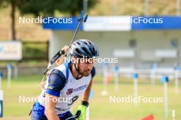 26.08.2023, Brezno-Osrblie, Slovakia (SVK): Ruslan Tkalenko (UKR) - IBU Summer Biathlon World Championships, sprint men, Brezno-Osrblie (SVK). www.nordicfocus.com. © Manzoni/NordicFocus. Every downloaded picture is fee-liable.