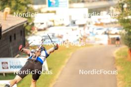 26.08.2023, Brezno-Osrblie, Slovakia (SVK): Undefined athlete competes - IBU Summer Biathlon World Championships, sprint men, Brezno-Osrblie (SVK). www.nordicfocus.com. © Manzoni/NordicFocus. Every downloaded picture is fee-liable.