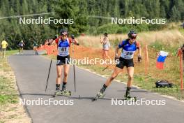 26.08.2023, Brezno-Osrblie, Slovakia (SVK): Daria Gembicka (POL), Maria Remenova (SVK), (l-r) - IBU Summer Biathlon World Championships, sprint women, Brezno-Osrblie (SVK). www.nordicfocus.com. © Manzoni/NordicFocus. Every downloaded picture is fee-liable.