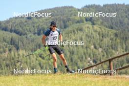 24.08.2023, Brezno-Osrblie, Slovakia (SVK): Rodrigo Azabal Estaun (ESP) - IBU Summer Biathlon World Championships, super sprint junior men, Brezno-Osrblie (SVK). www.nordicfocus.com. © Manzoni/NordicFocus. Every downloaded picture is fee-liable.