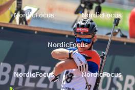 24.08.2023, Brezno-Osrblie, Slovakia (SVK): Martin Cienik (SVK) - IBU Summer Biathlon World Championships, super sprint junior men, Brezno-Osrblie (SVK). www.nordicfocus.com. © Manzoni/NordicFocus. Every downloaded picture is fee-liable.