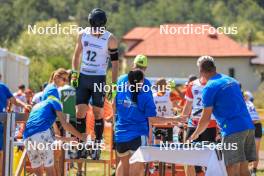 24.08.2023, Brezno-Osrblie, Slovakia (SVK): Asbjorn Boye (DEN) - IBU Summer Biathlon World Championships, super sprint junior men, Brezno-Osrblie (SVK). www.nordicfocus.com. © Manzoni/NordicFocus. Every downloaded picture is fee-liable.