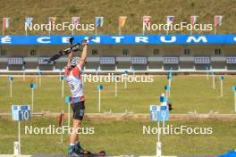 24.08.2023, Brezno-Osrblie, Slovakia (SVK): Oliver Hill (GBR) - IBU Summer Biathlon World Championships, super sprint junior men, Brezno-Osrblie (SVK). www.nordicfocus.com. © Manzoni/NordicFocus. Every downloaded picture is fee-liable.