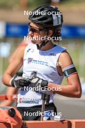 24.08.2023, Brezno-Osrblie, Slovakia (SVK): Lora Hristova (BUL) - IBU Summer Biathlon World Championships, super sprint junior women, Brezno-Osrblie (SVK). www.nordicfocus.com. © Manzoni/NordicFocus. Every downloaded picture is fee-liable.