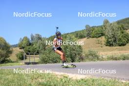 24.08.2023, Brezno-Osrblie, Slovakia (SVK): Lora Hristova (BUL) - IBU Summer Biathlon World Championships, super sprint junior women, Brezno-Osrblie (SVK). www.nordicfocus.com. © Manzoni/NordicFocus. Every downloaded picture is fee-liable.