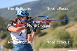 24.08.2023, Brezno-Osrblie, Slovakia (SVK): Valentina Dimitrova (BUL) - IBU Summer Biathlon World Championships, super sprint junior women, Brezno-Osrblie (SVK). www.nordicfocus.com. © Manzoni/NordicFocus. Every downloaded picture is fee-liable.