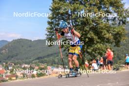 25.08.2023, Brezno-Osrblie, Slovakia (SVK): Jesper Nelin (SWE) - IBU Summer Biathlon World Championships, super sprint men, Brezno-Osrblie (SVK). www.nordicfocus.com. © Manzoni/NordicFocus. Every downloaded picture is fee-liable.