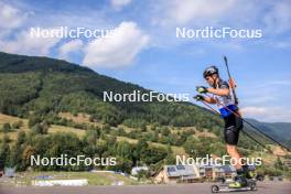 25.08.2023, Brezno-Osrblie, Slovakia (SVK): Rene Zahkna (EST) - IBU Summer Biathlon World Championships, super sprint men, Brezno-Osrblie (SVK). www.nordicfocus.com. © Manzoni/NordicFocus. Every downloaded picture is fee-liable.